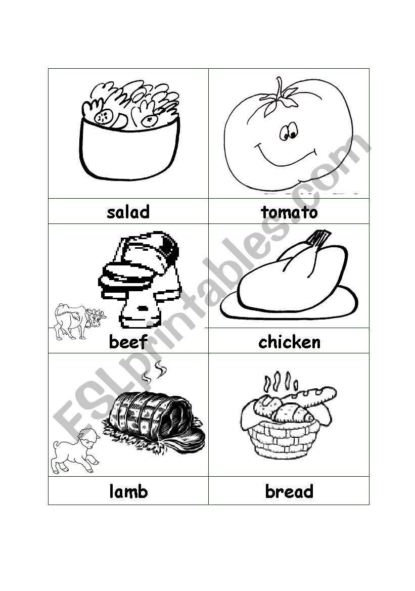 food worksheet