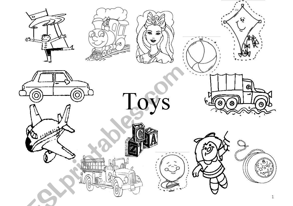 Toys worksheet