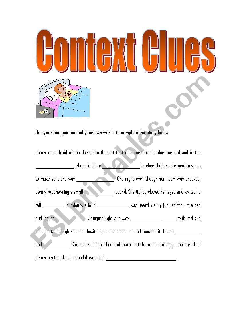 Context Clues worksheet