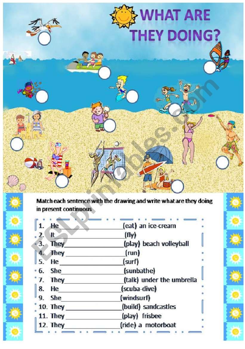 Presnet Continuous worksheet