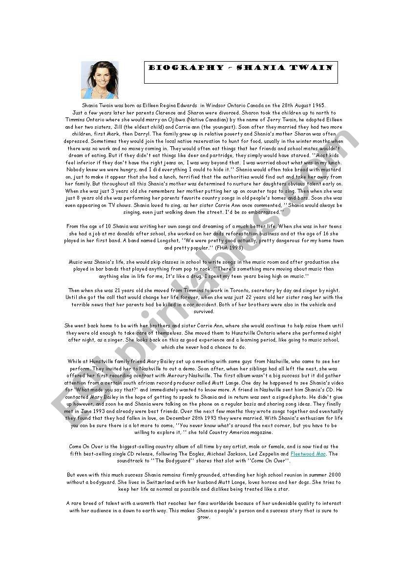 Shania Twain - YouÂ´re still the one