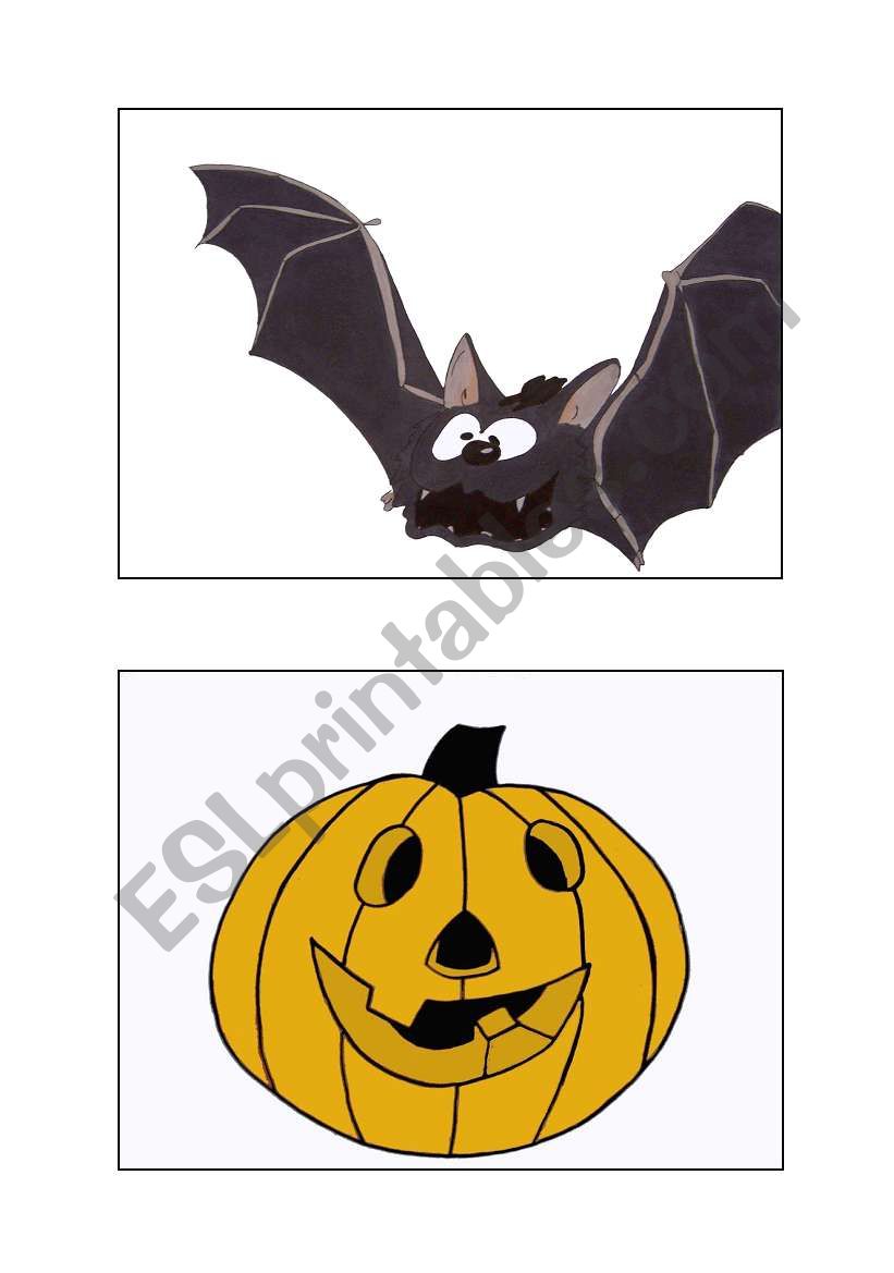 bat and pumpkin worksheet