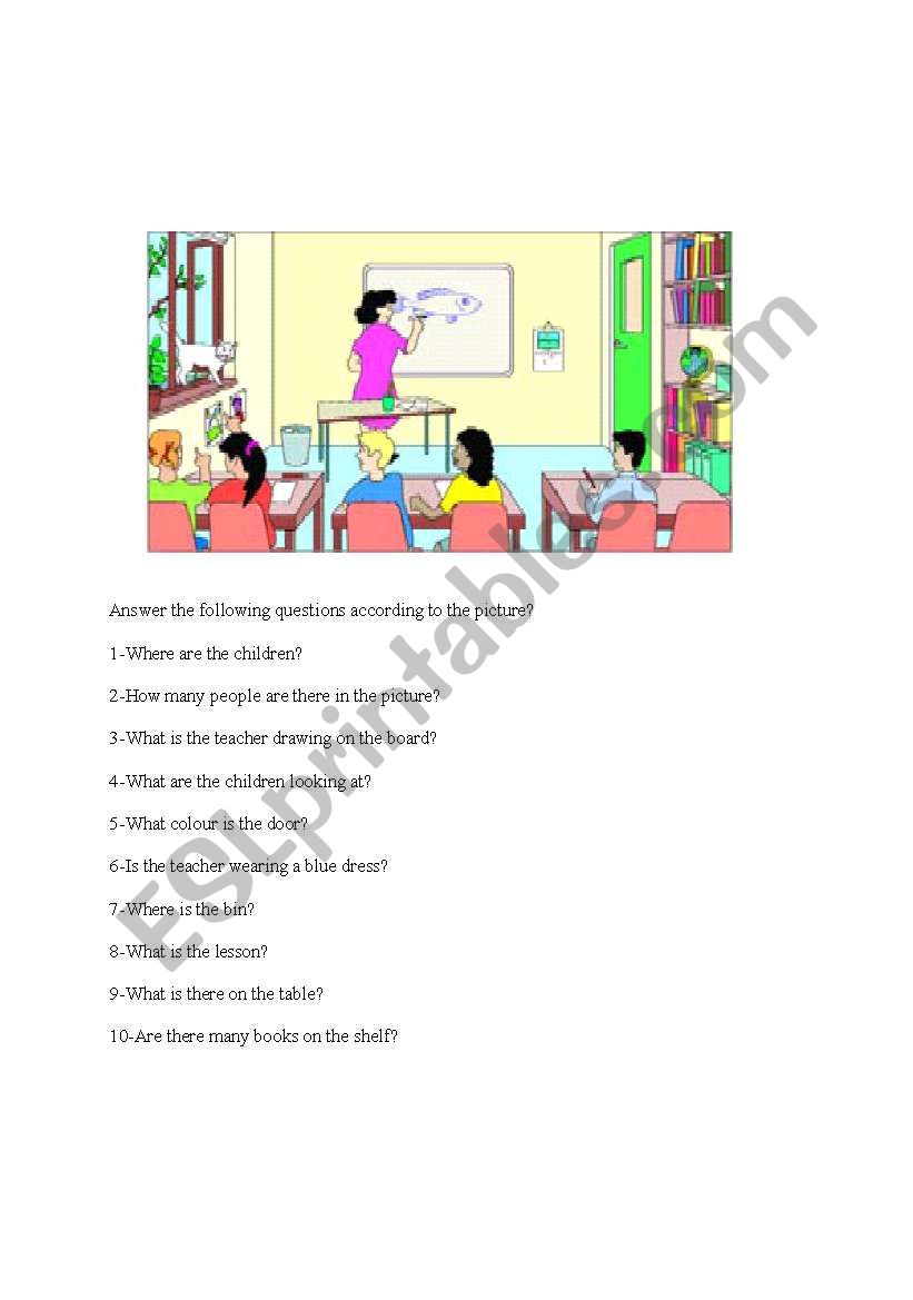  Where are they? worksheet
