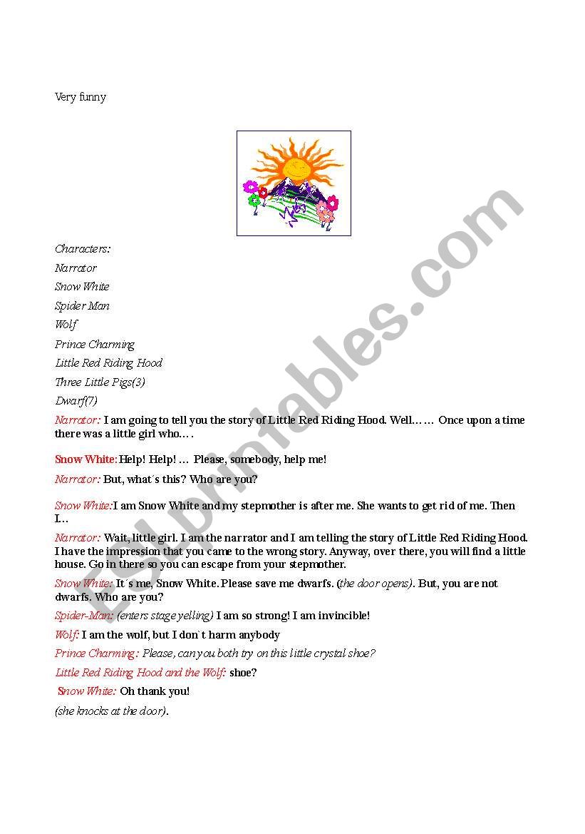 play script worksheet