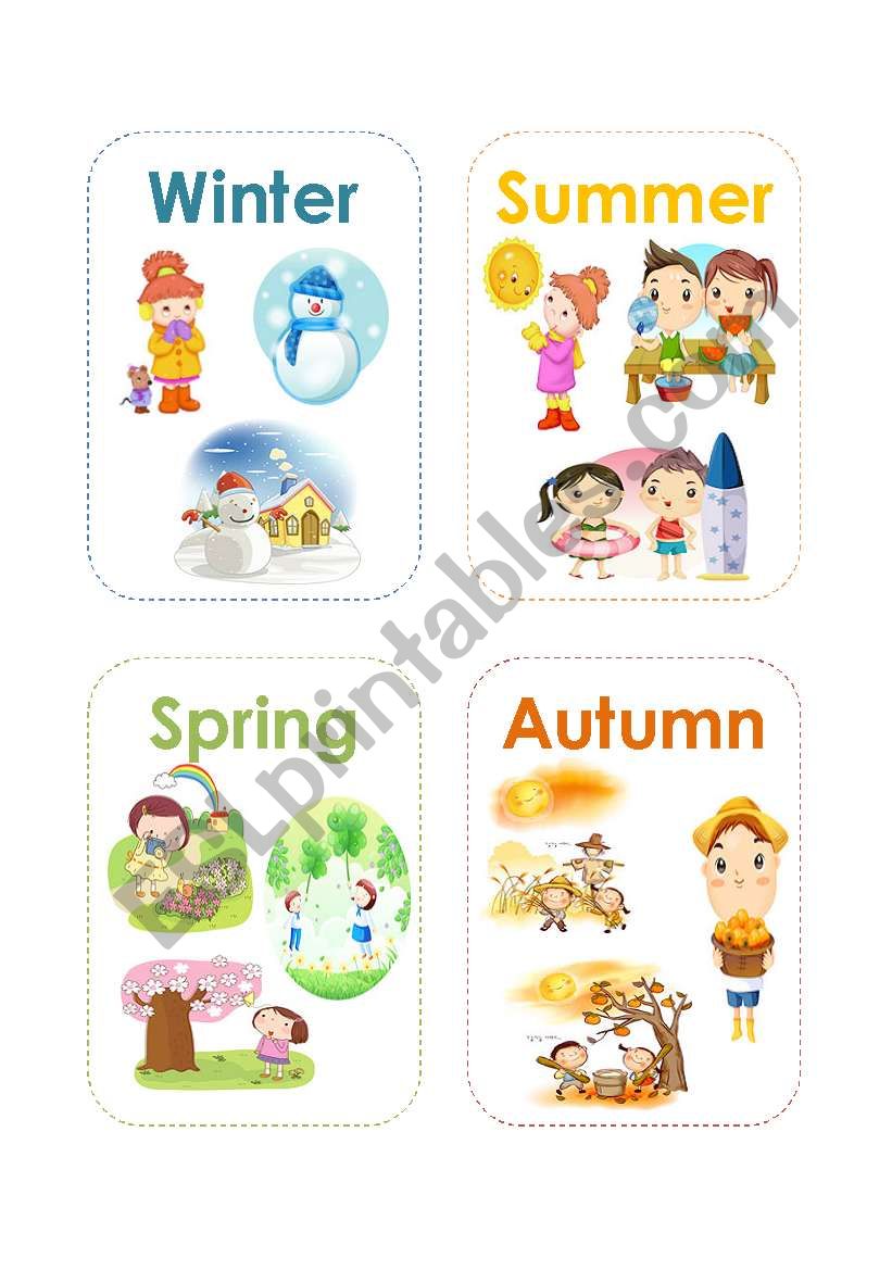 Seasons worksheet