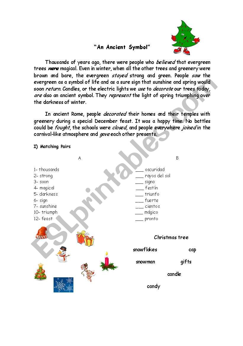 X-MAS PART 1 worksheet