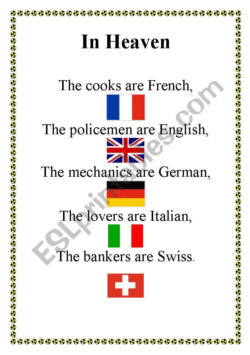 Joke for teaching stereotypes worksheet