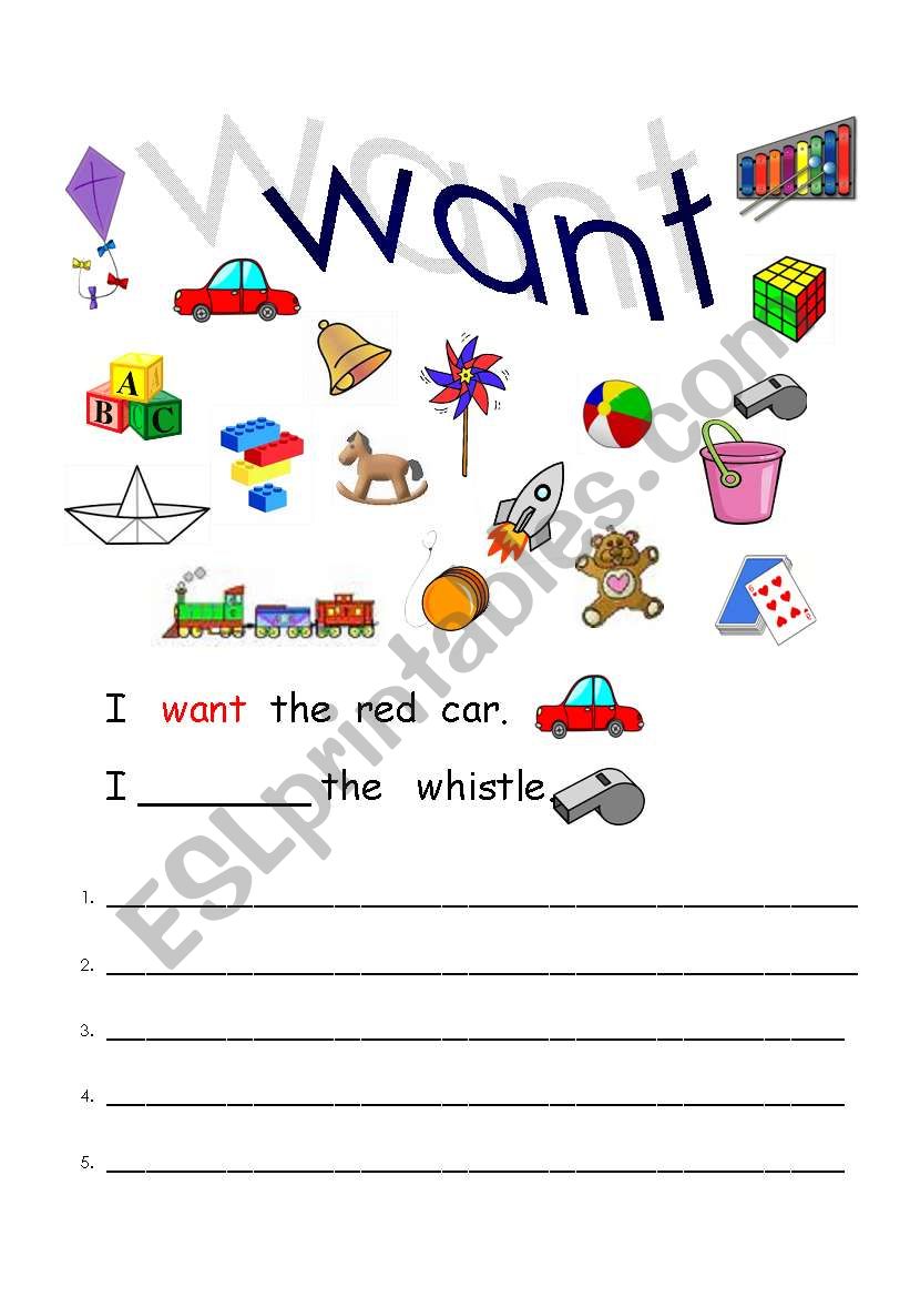  I want  worksheet