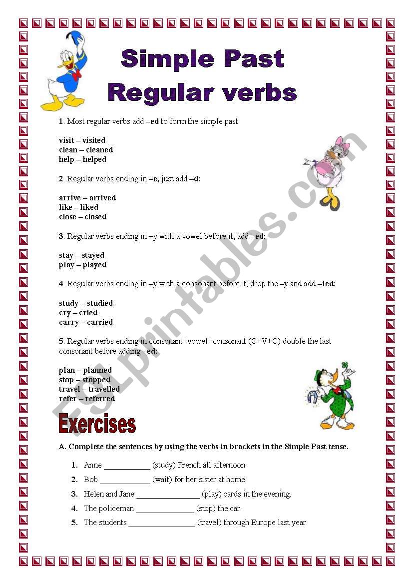 Simple Past - regular verbs (26.10.08)