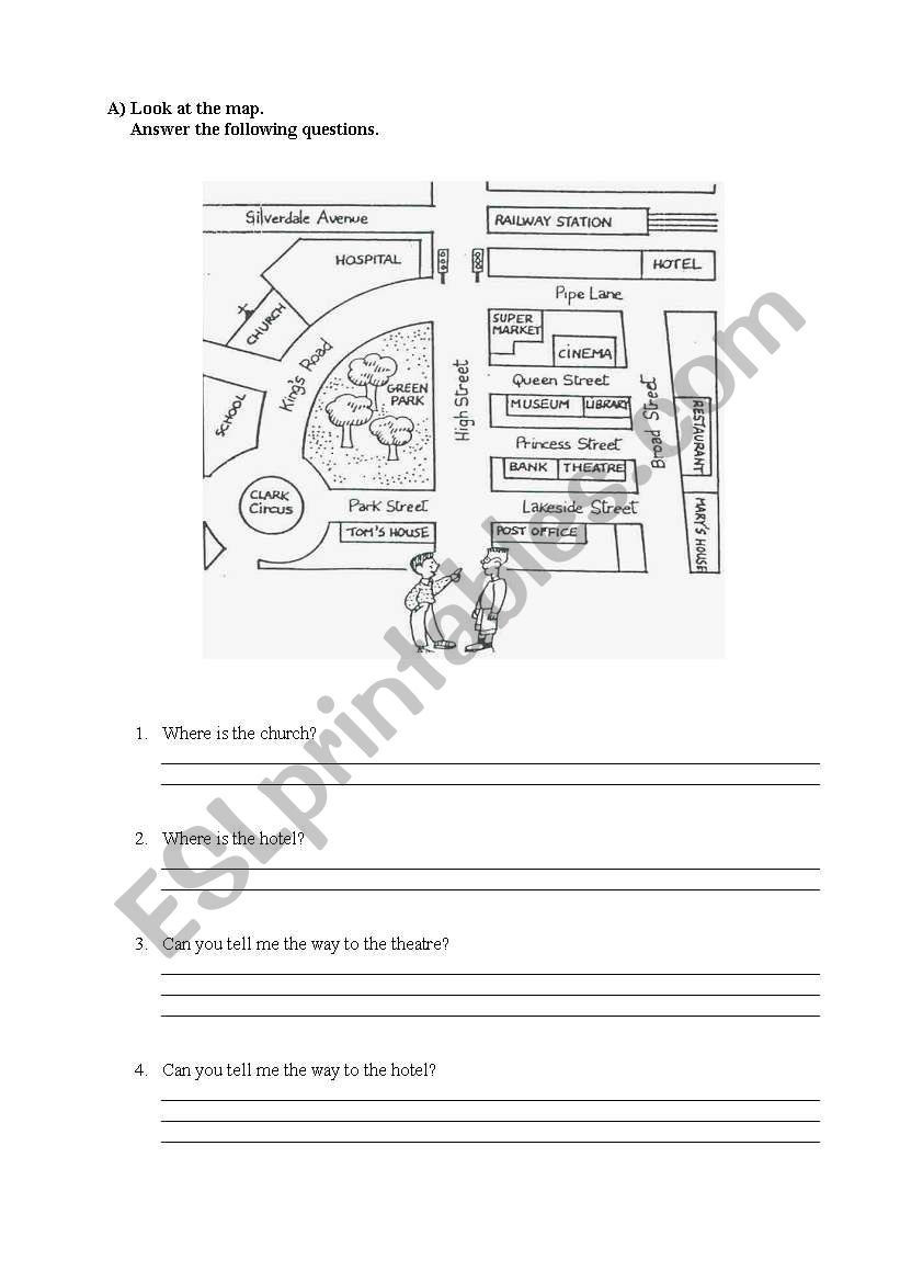 directions worksheet