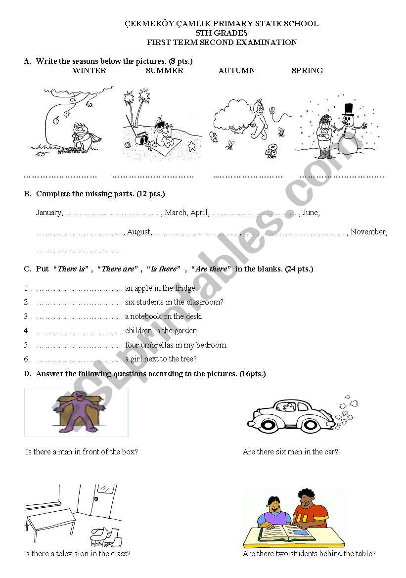 Quiz worksheet