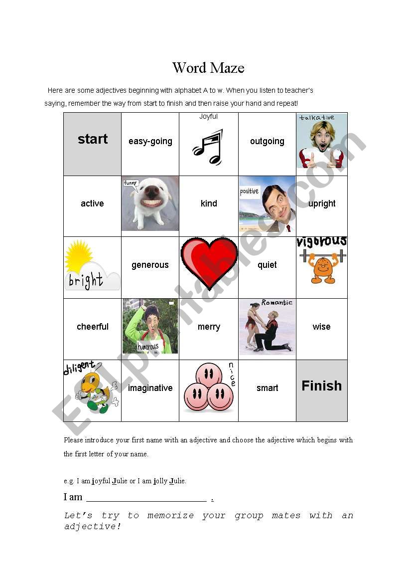 Ice Breaker Activity worksheet