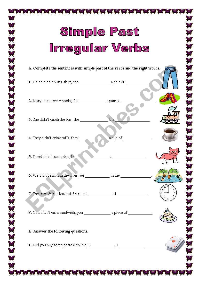 Simple Past - irregular verbs (26.10.08) 