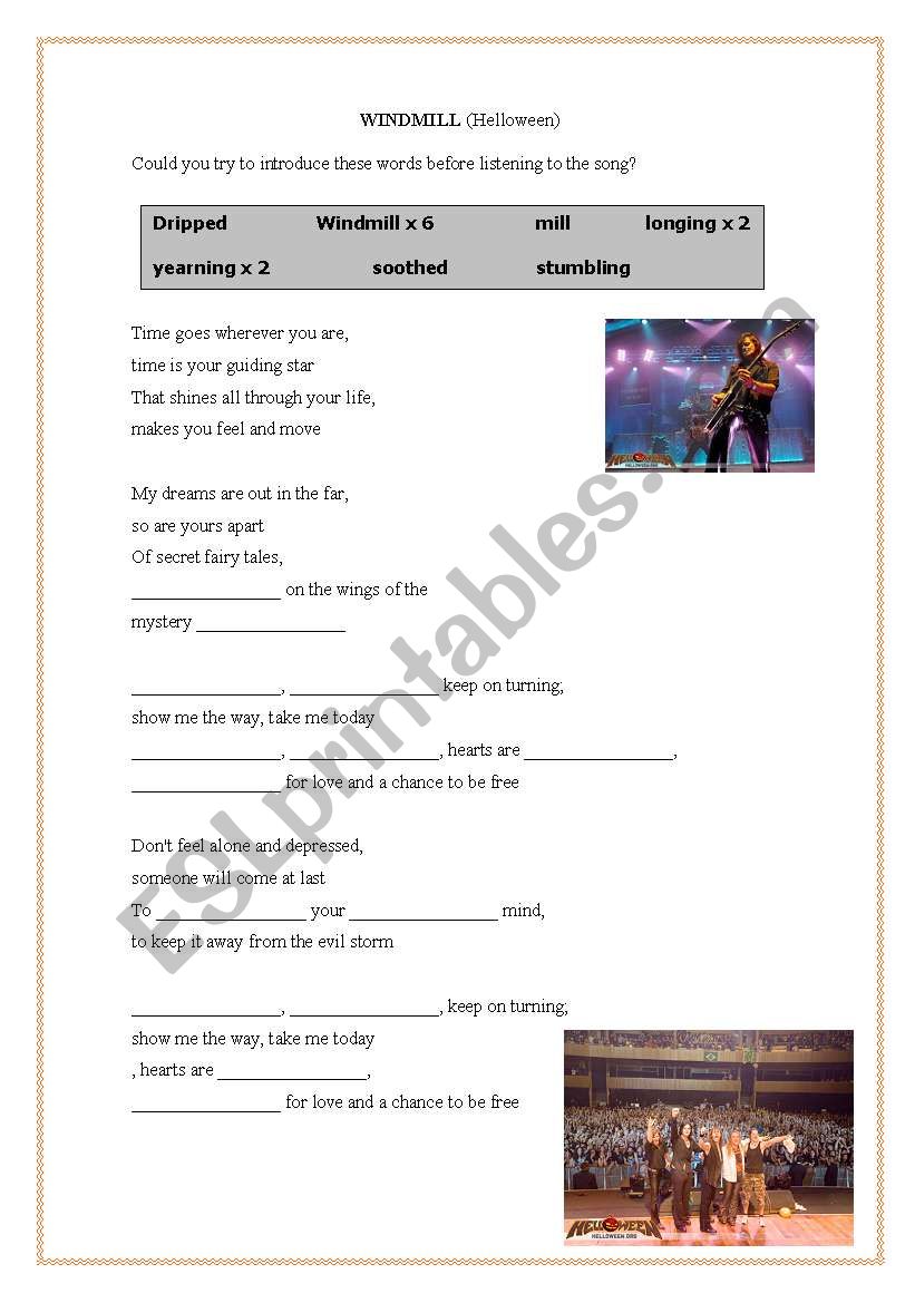 windmill worksheet