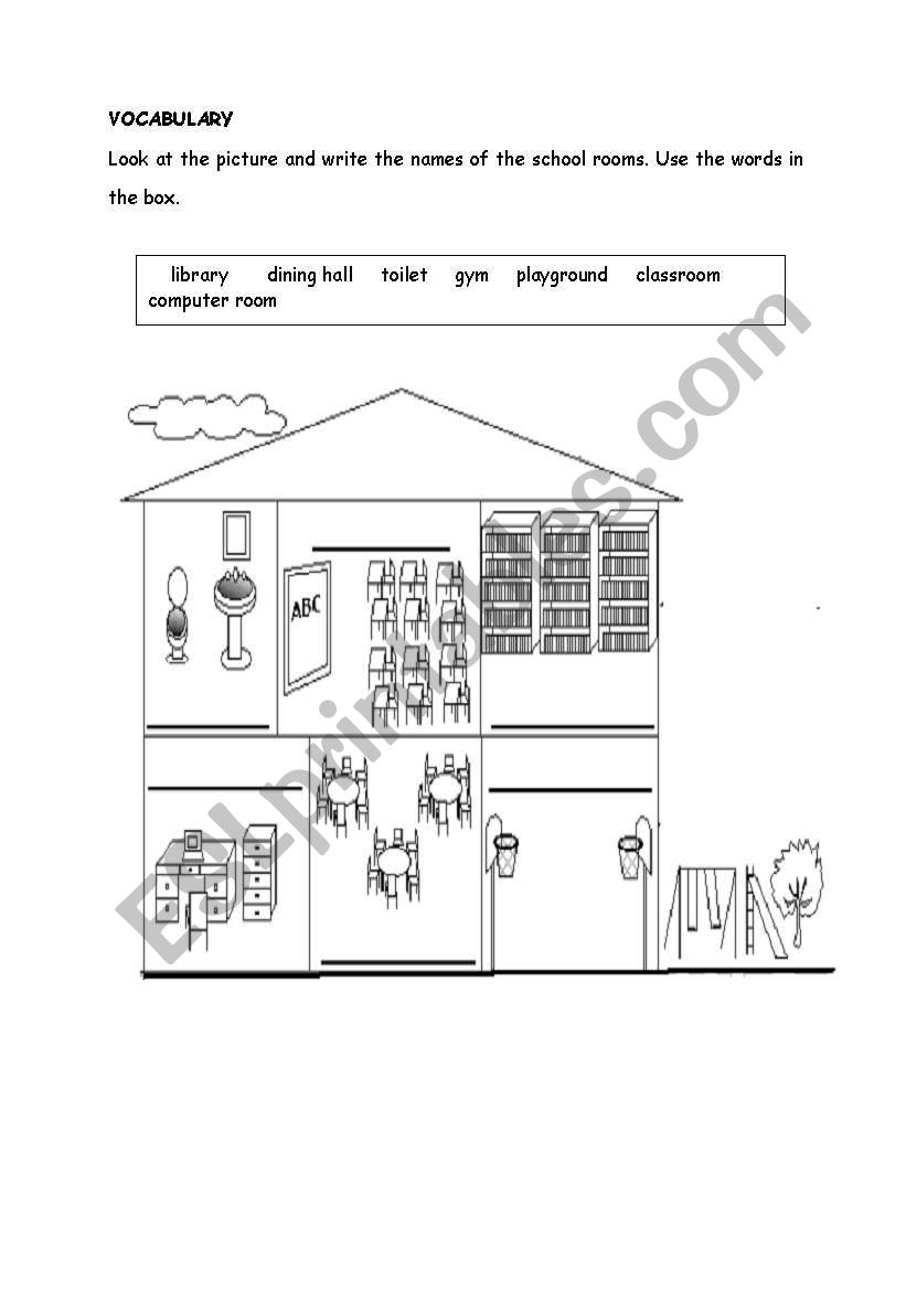 parts of the house worksheet