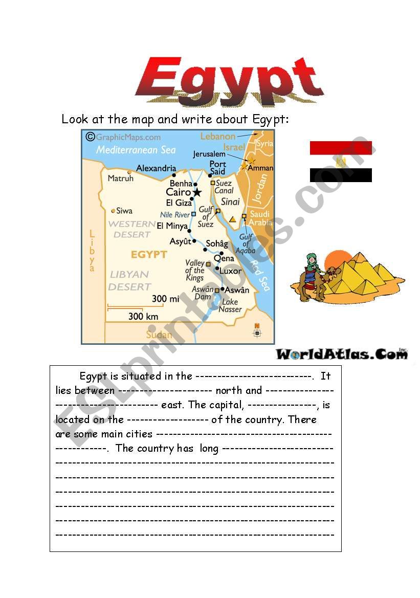 Egypt worksheet