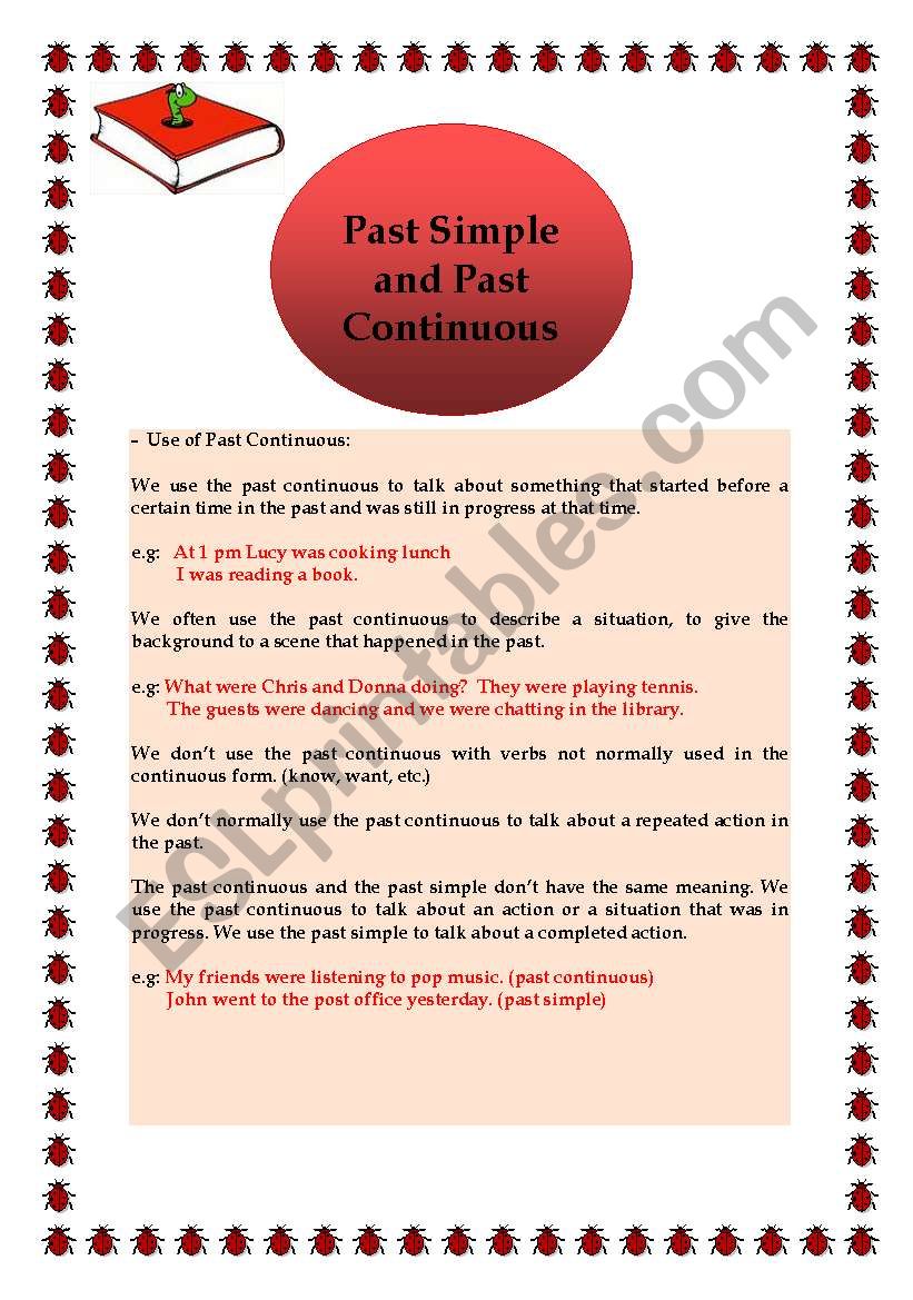 Past Continuous and Past Simple