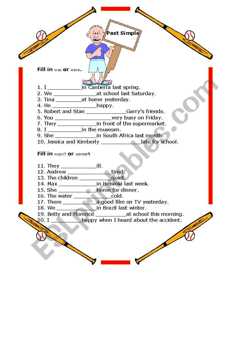 Past Simple worksheet