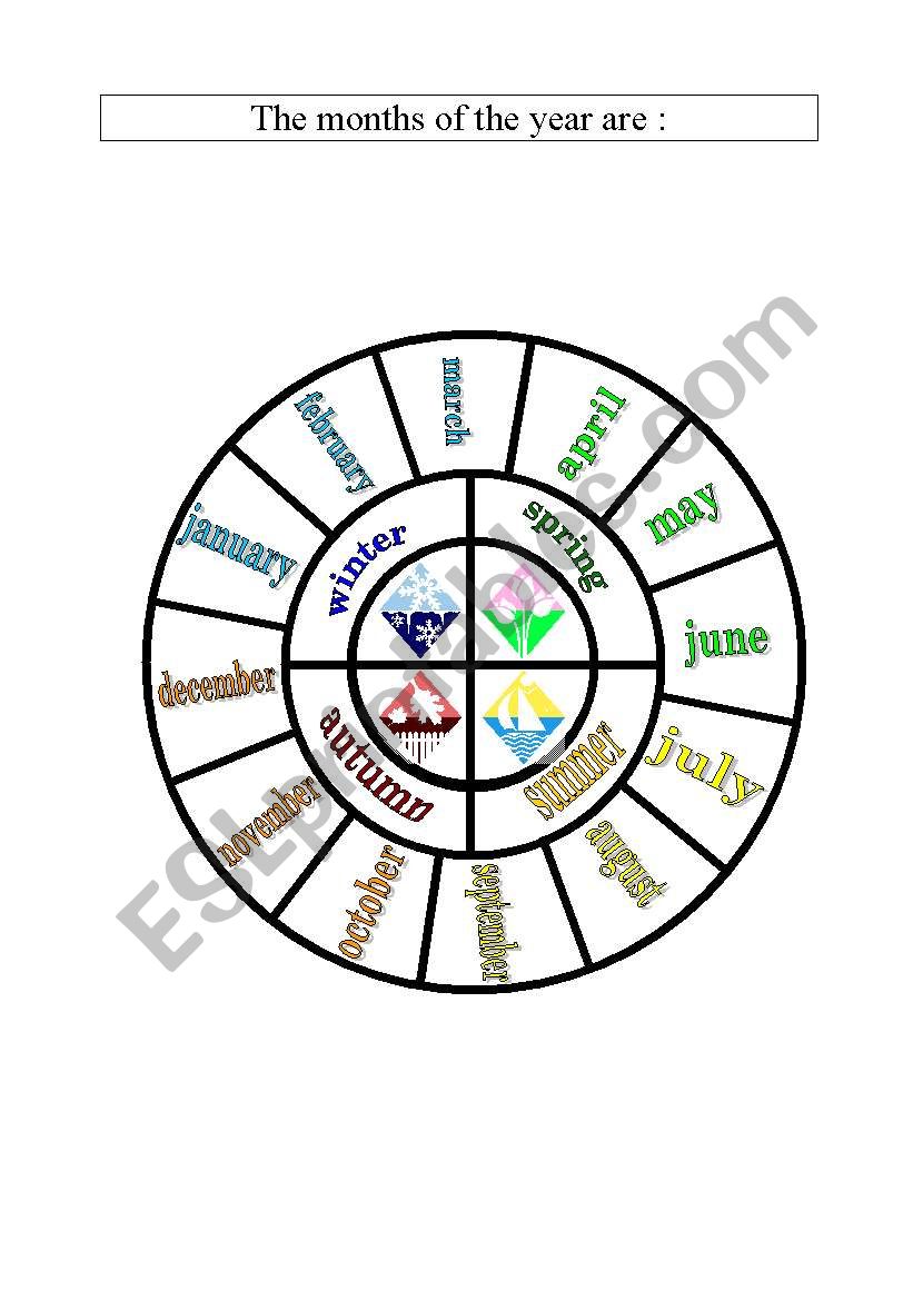 SEASONS WHEEL !!!!!!!!!!!!!! worksheet