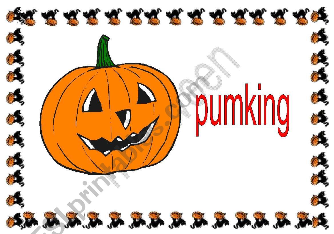 halloween flashcards worksheet