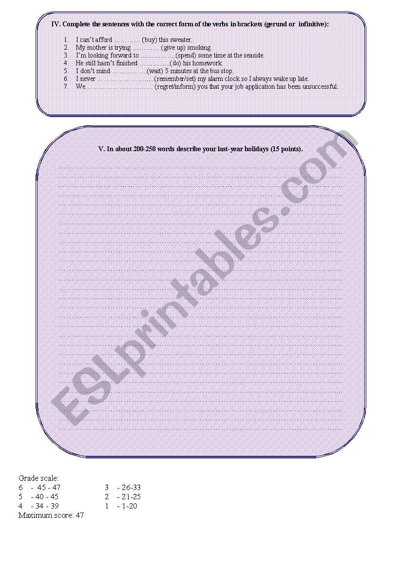 Revision TEST for upper-intermediate students; part 2 