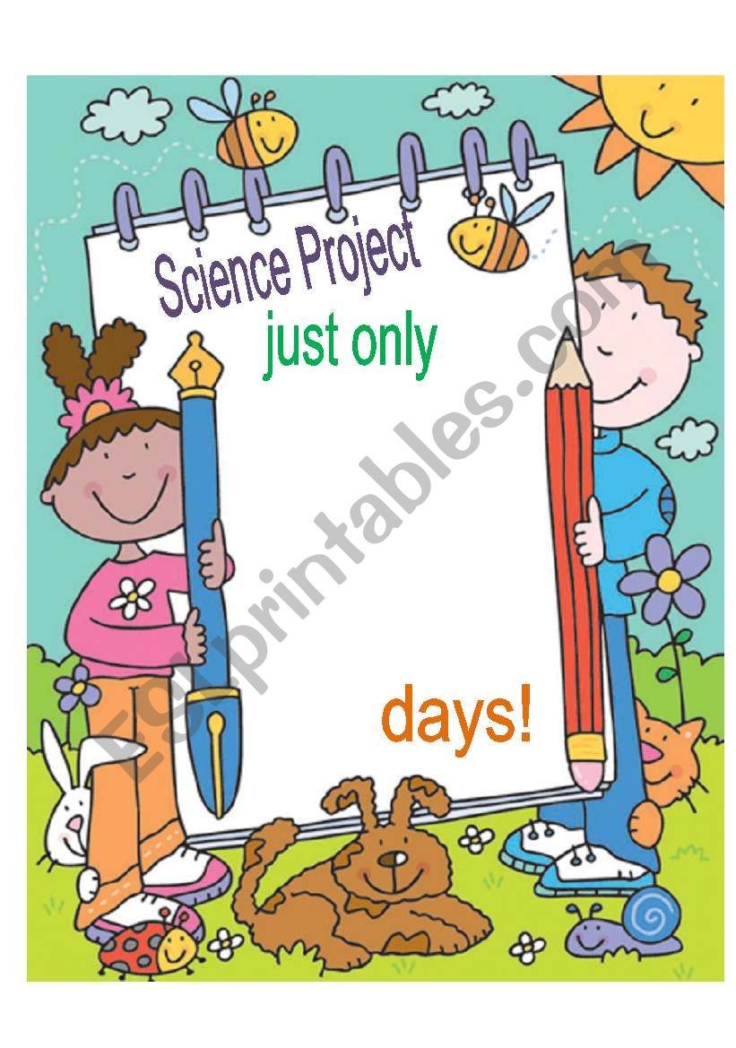 science project count down worksheet