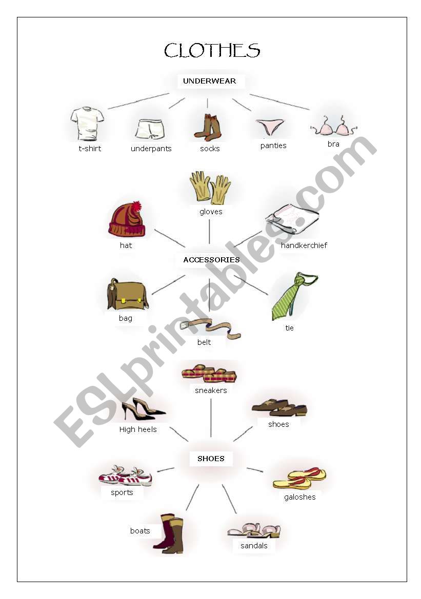 Clothes worksheet