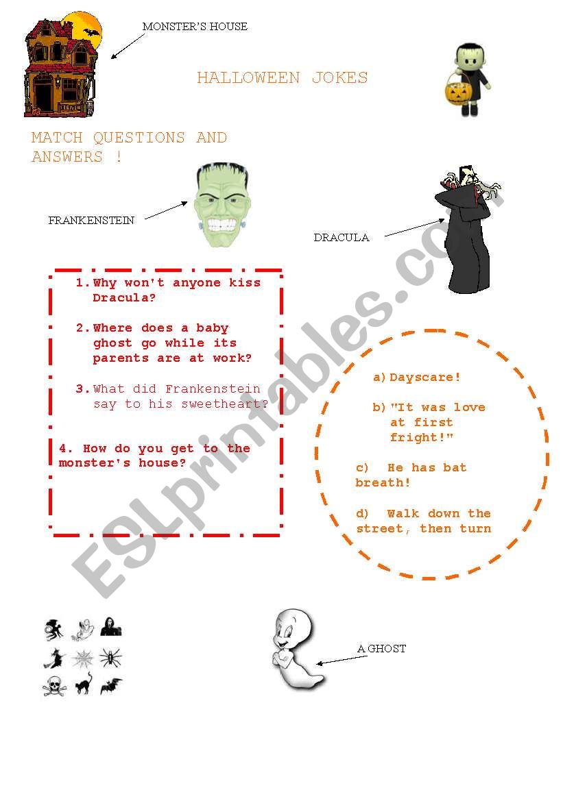 HALLOWEEN JOKES worksheet