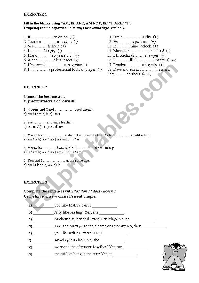 Present Simple Tense worksheet