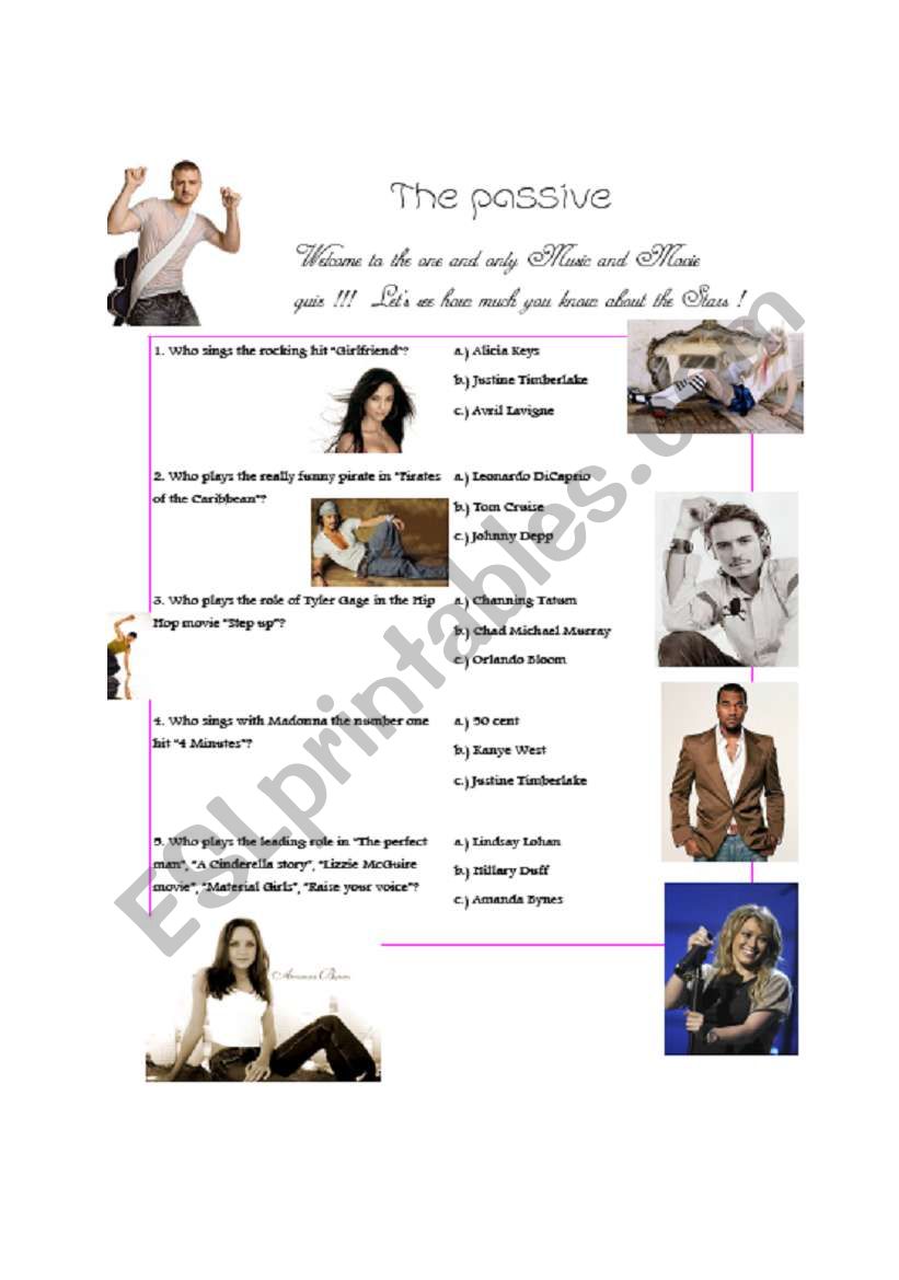 The Passive voice worksheet