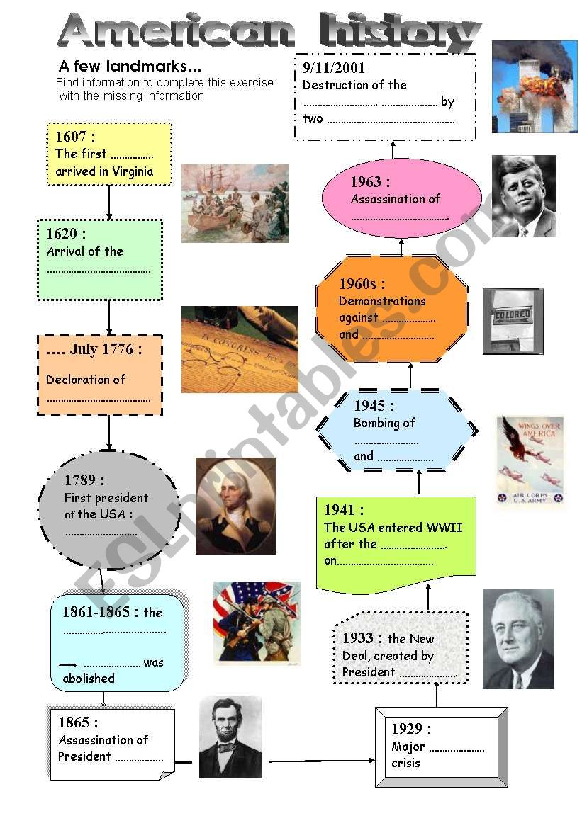 American history worksheet