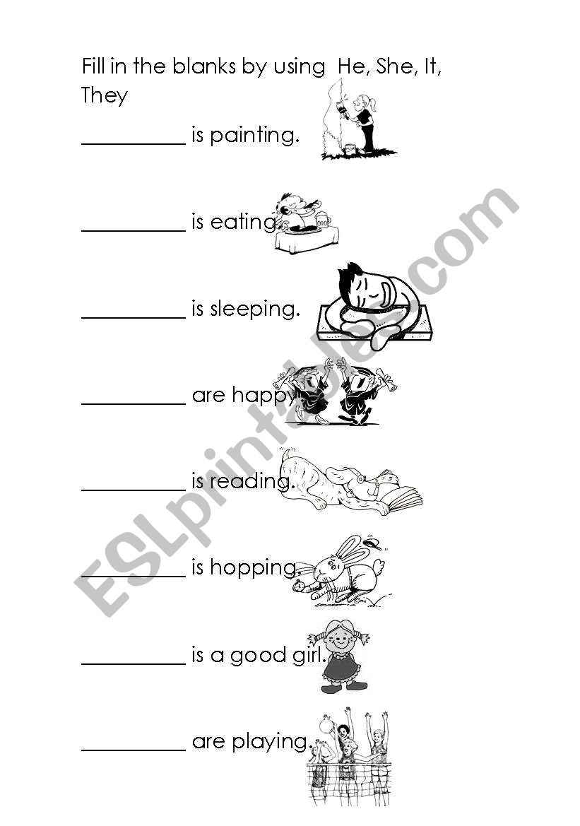 pronouns worksheet