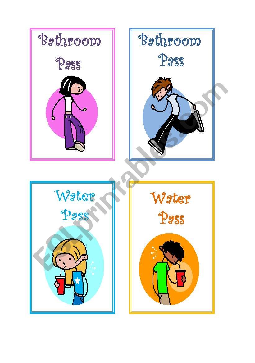 Bathroom and water pass (Teens)