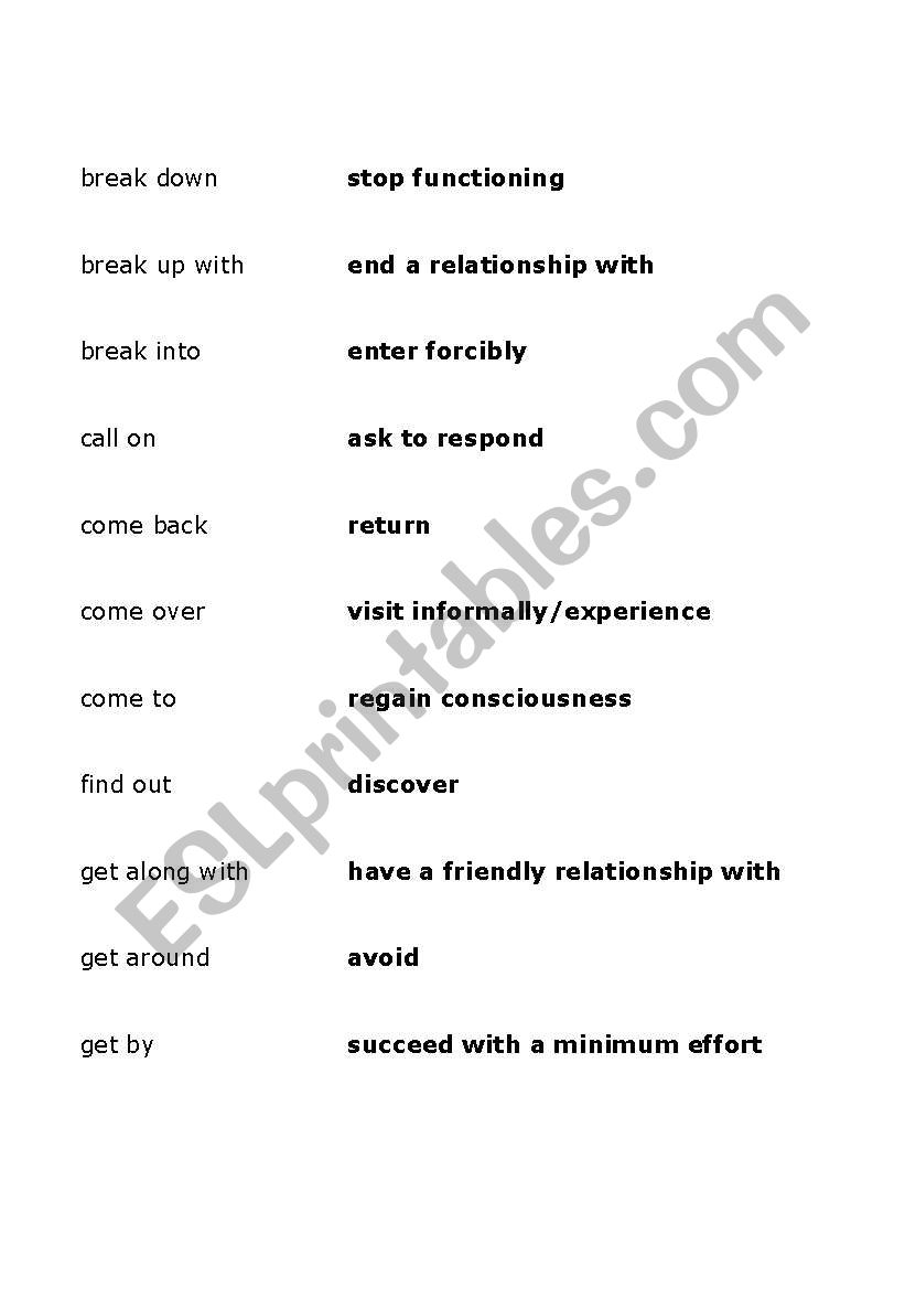 separable-and-non-separable-verbs-in-english-matching-exercise