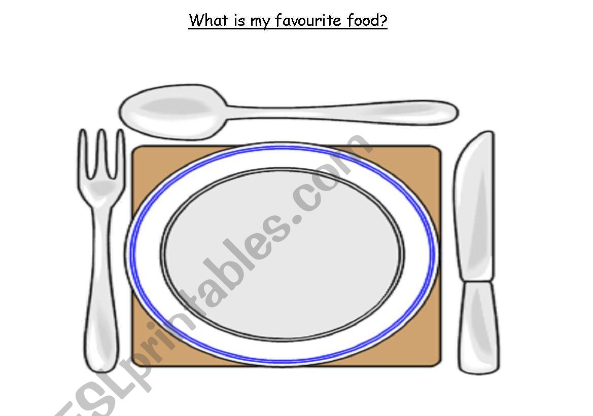 What is my favourite food? worksheet