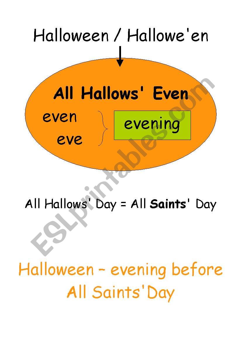 Halloween worksheet