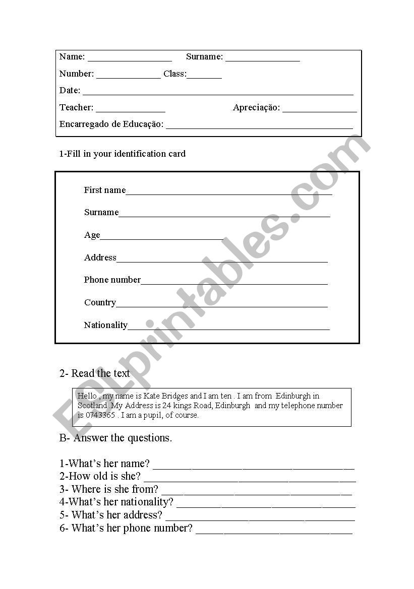 personal identification, nationalities