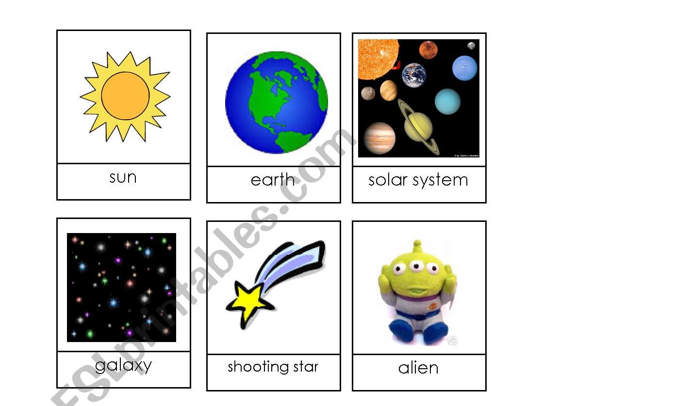 flashcard space worksheet