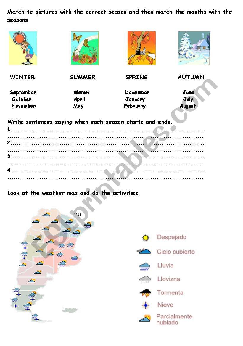 weather worksheet