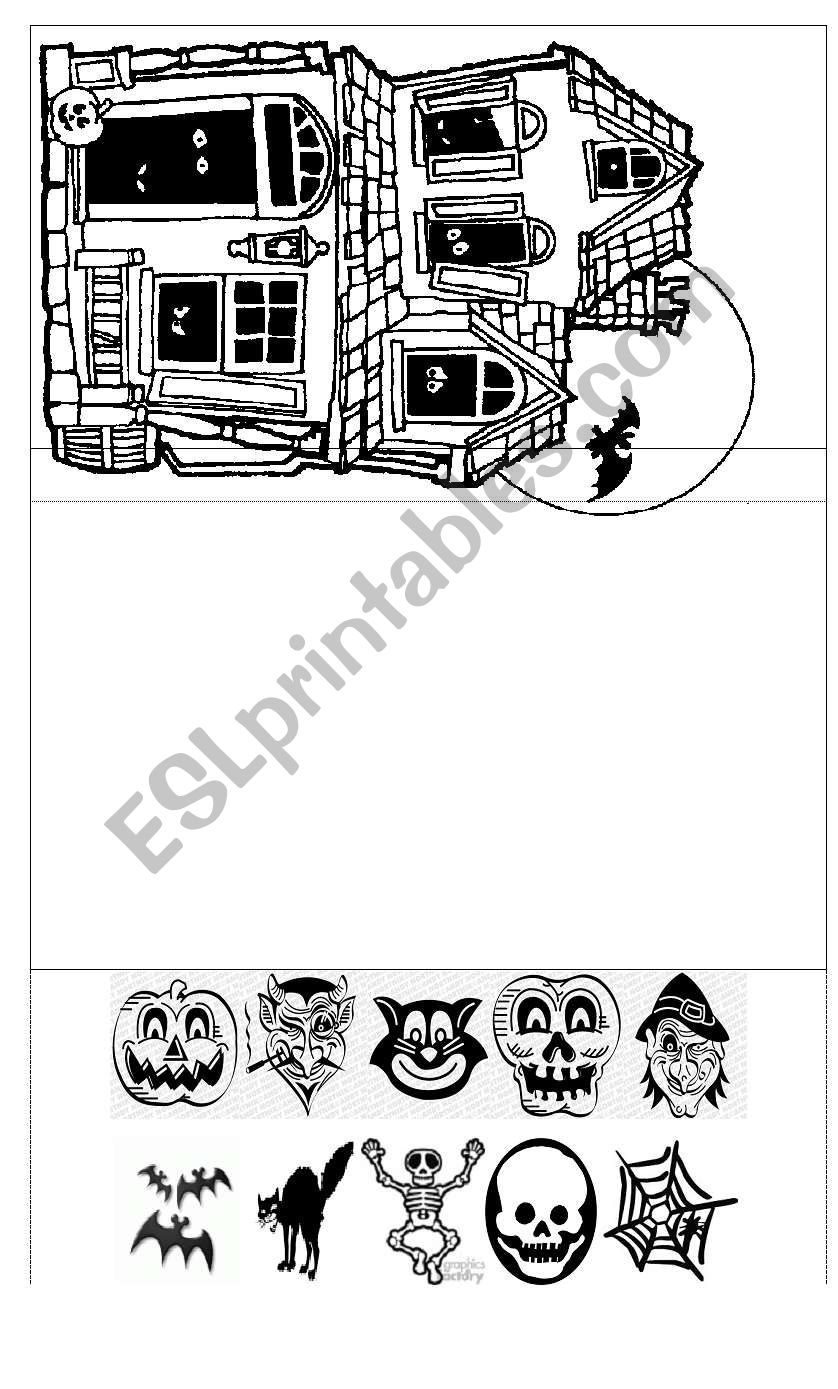 HALLOWEEN CARD CRAFT worksheet