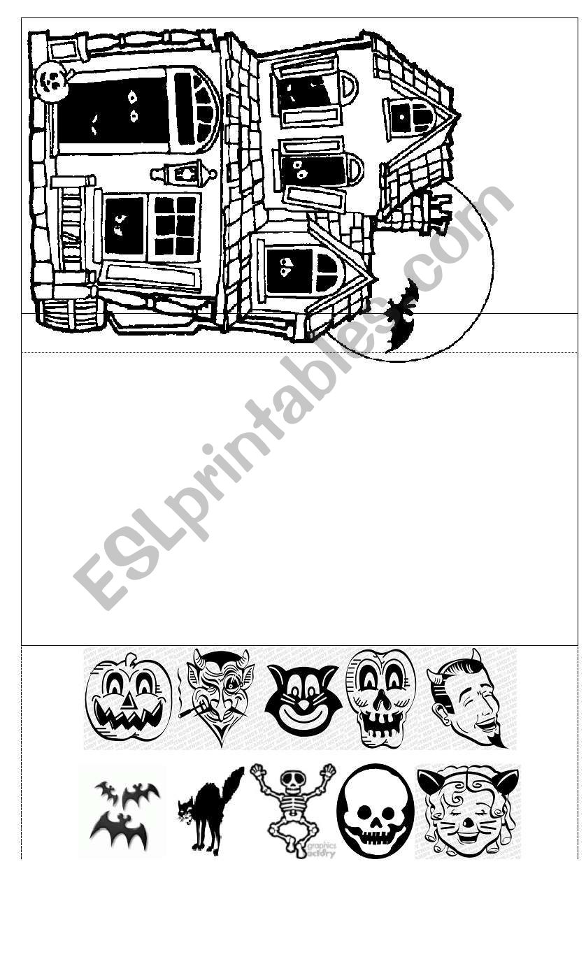 HALLOWEEN CRAFT CARD worksheet