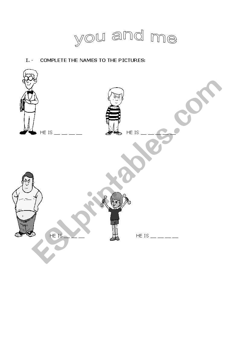 describing people worksheet