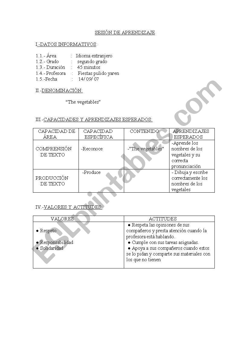 lesson plan worksheet