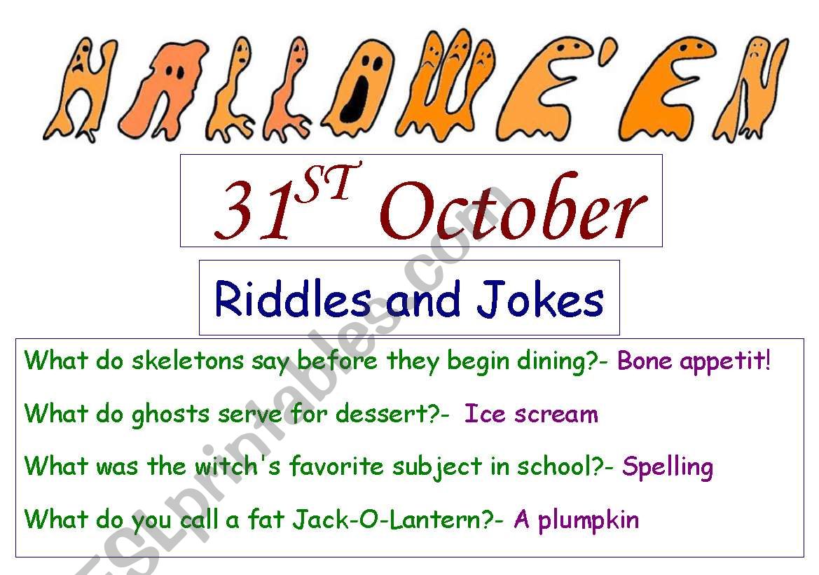 Halloween worksheet