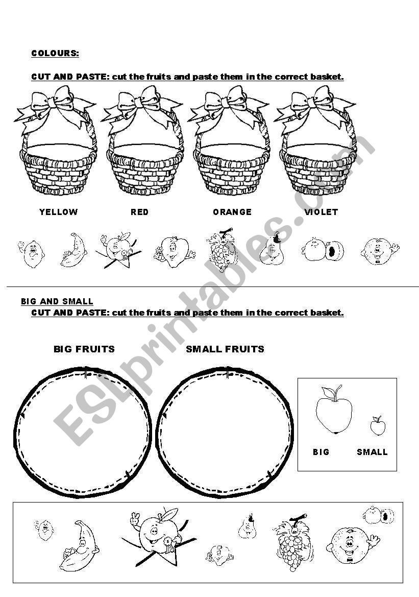 fruits worksheet