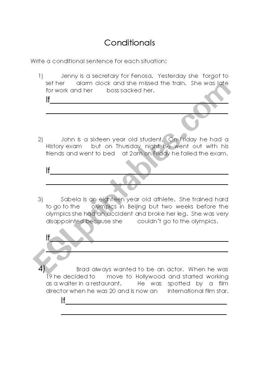 Third Conditional worksheet