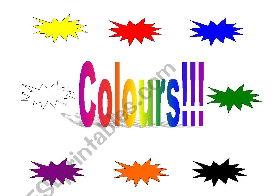 Colours !!! Flashcards of 8 different colors!!! Very Interesting!!!