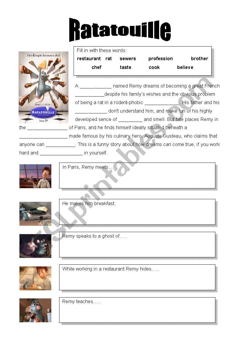 movie activities worksheet