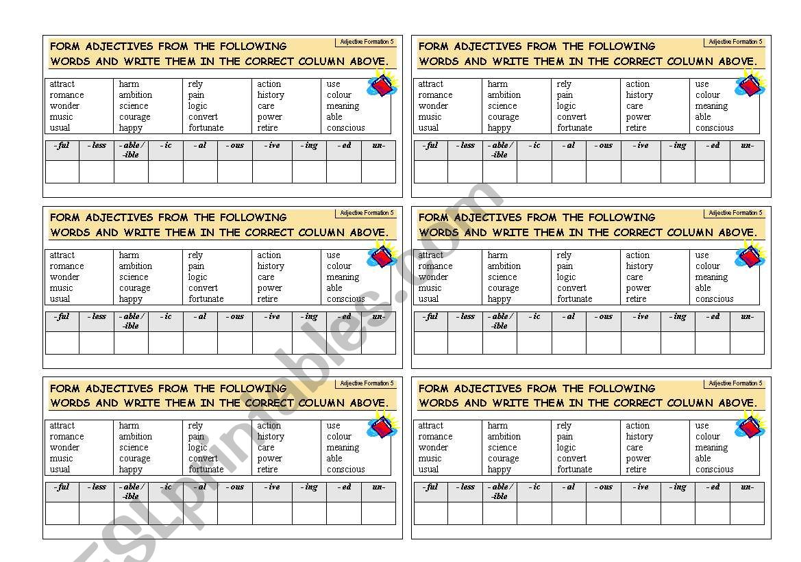 Adjective formation. Form adjectives from the following. Adjective formation ответы на карточку. Form adjectives from the following Words. Courage adjective form.