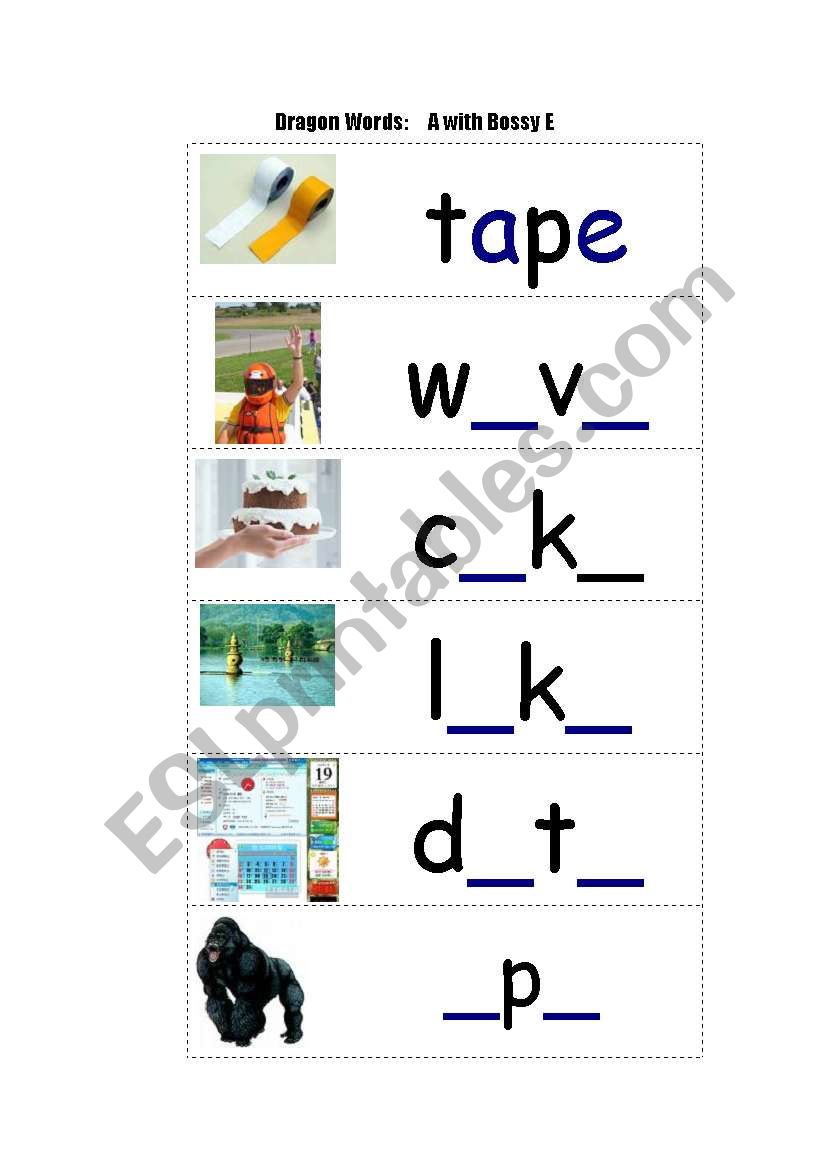 a_e sound /ei/ worksheet